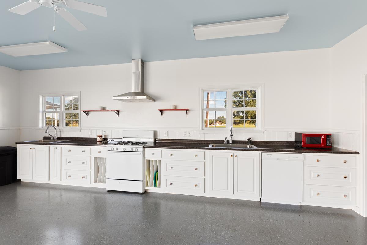 Full commercial kitchen