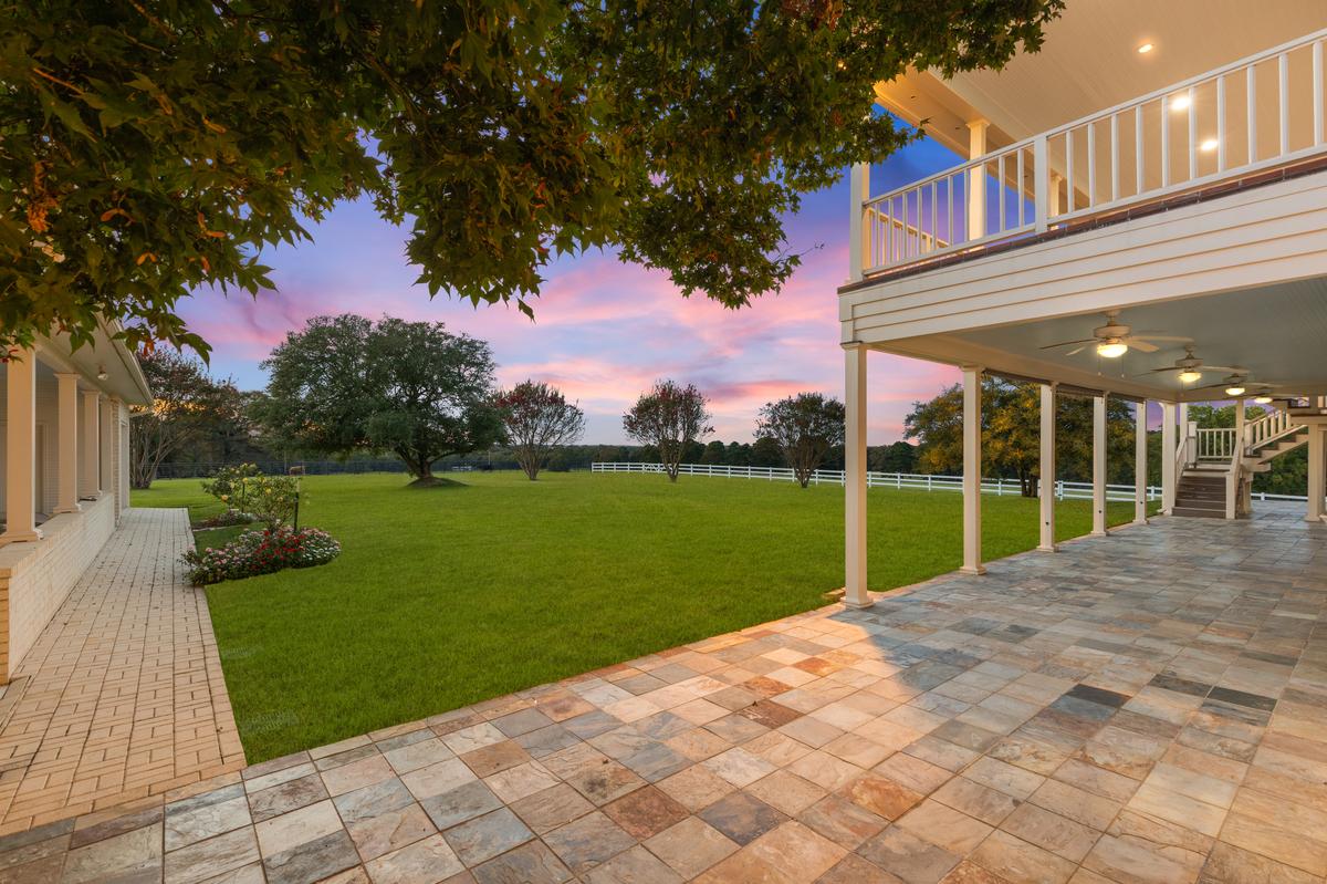 Back patio and grounds